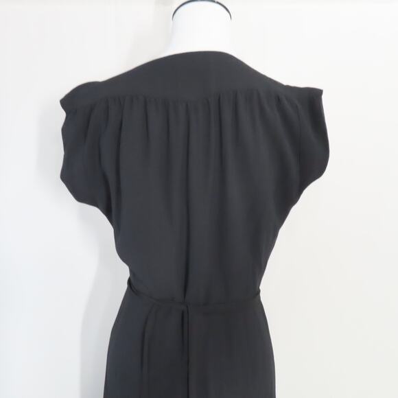 Yumi Kim Black Santorini Midi Sleeveless Ruffle Hem Dress Size S - Picture 6 of 10